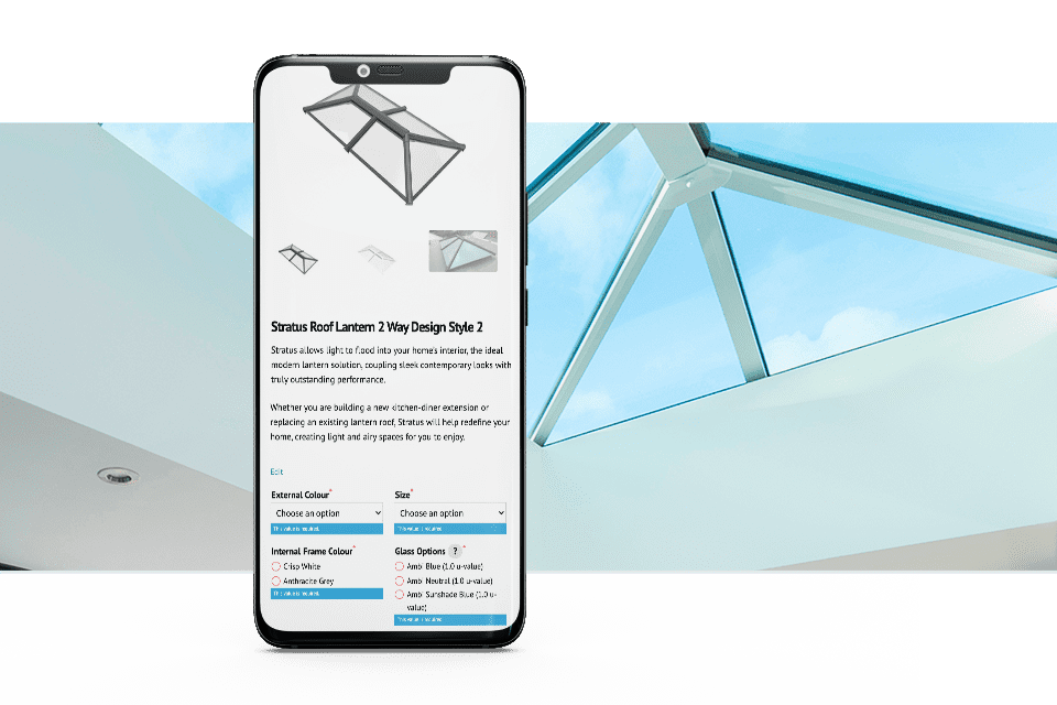a mobile mockup of a website